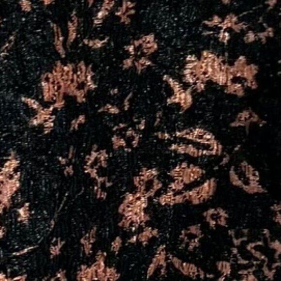 Free People Oh Baby! NWOT Black/Bronze Textured Crop Top Sz XS - Picture 5 of 8